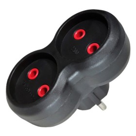 Разветвитель Neomax черный без заземления (NX1113)