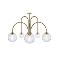 Люстра Pikart 38399-2 Celesta E27+G9 6x15W IP20 латунна