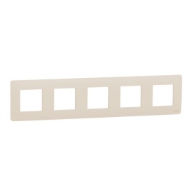 П'ятимістна рамка Schneider Electric Unica New NU201044 бежий