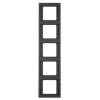 Рамка 5-местная, вертикальная, антрацит Berker K.1