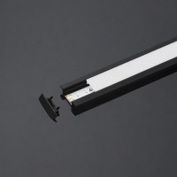 LED-профиль врезной анодированный чёрный COLORS 2.5 метра (LE2507_2,5(black))