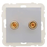 Стереоорозетка Logus 21220 TAL (алюміній)