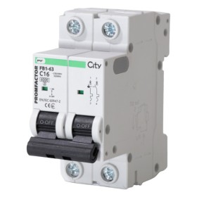 Автоматический выключатель Promfactor CITY FB1-63 2P C 16A 6кА (FB1CI2016)