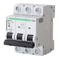 Автоматичний вимикач Promfactor CITY FB1-63 3P C 3A 6кА (FB1CI3003)