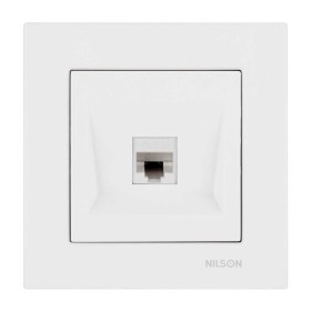 Розетка Nilson Moda біла комп'ютерна CAT6e RJ45 ( 21112045 )