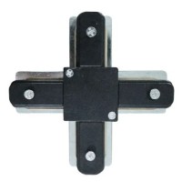 X-подібний конектор для шинопроводу Maxus assistance Track Accessories X-connector 1Phase чорний