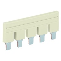 Вставная гребешковая перемычка Wago 2016-405 Topjob S на 5 контактов 76А (светло-серая)