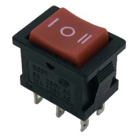 Перекидной переключатель TNSy KCD1-1-203 R/B красный (TNSy5500682)