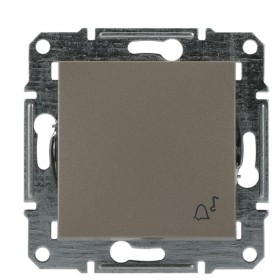 Выключатель кнопочный без рамки «Звонок» бронза Asfora, EPH0800169