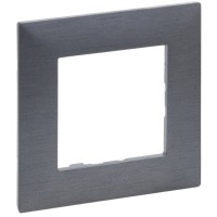 Рамка 1-постовая Legrand Niloe Step фактурная сталь (863991)