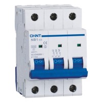 Модульный автоматический выключатель Chint NB1-63 3P C4 6кА DB (179706)