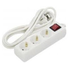 Удлинитель Sokol на 3 места с заземлением и выключателем 3м (7.5.1.165702)