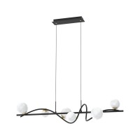 Люстра Zuma Line MD3145-6-EBGN Nisyro G9 6x3.5W IP20 Черная