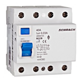ПЗВ Schrack 10кА/30мА 3P+N 40А тип AC