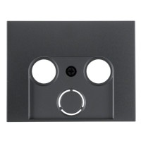 Накладка для антеної розетки 2/3 отвори антрацит Berker K.1