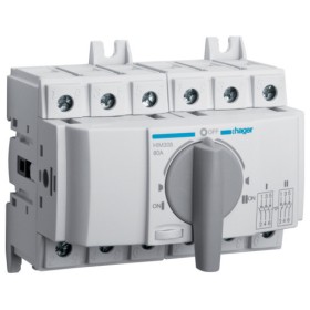 Перемикач Hager HIM308 I-0-II 80А 400/690В 3P 6м
