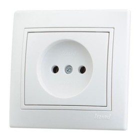 Розетка белая Mira, Lezard