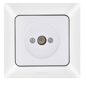 Кінцева TV розетка NE-AD ARAS 93-110-45 біла