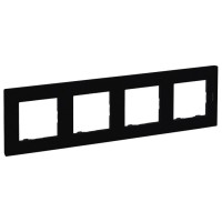 Рамка 4-постовая Legrand Niloe Step черный (863594)