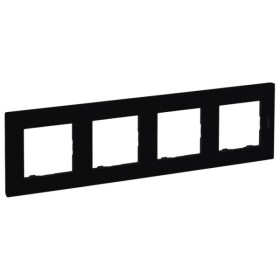 Рамка 4-постовая Legrand Niloe Step черный (863594)