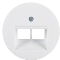 Накладка для подвійної розетки UAE полярна білизна Berker R.х