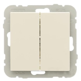 Двоклавішний вимикач Logus 21061 TMF 10АХ 250В (бежевий)