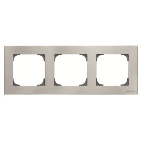 Трехместная рамка ABB Sky 2CLA857300A1401 8573 AI (сталь)