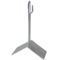 Коньковий кутовий тримач прута блискавкозахисту DKC ND2202ZC висотою 100мм з оцинкованої сталі