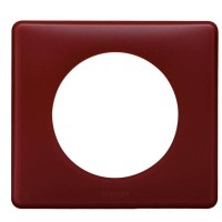 Однопостова рамка Legrand Celiane (066751) (перкаль Бордо)