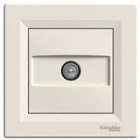 Розетка TV прохідна кремова Asfora, EPH3200323