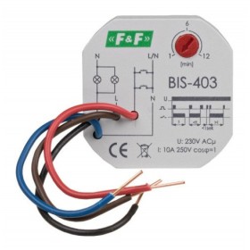 Імпульсне реле F&F BIS-403 10А з затримкою часу