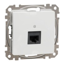 Компьютерная розетка Schneider Electric Sedna Design & Elements RJ45 кат. 6 STP белая SDD111461