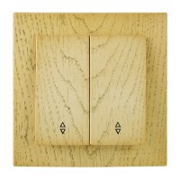 Вимикач Nilson Touran клен 2кл прохідний ( 24281009 )