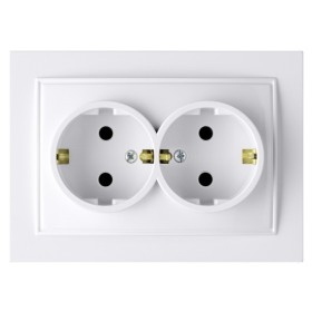 Розетка Nilson Thor біла 2-на з заземленням ( 27111025 )
