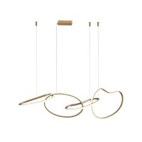 Подвесной светильник, люстра Italux PND-22412-S4-GD Fonte LED 3000K-6000K 5300Lm IP20 золотой