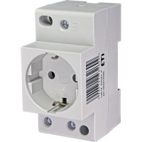 Розетка на DIN-рейку ETI 002414020 t-2P+Z Schuko (P)