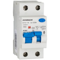АВДС Schrack AK668616 6кА 16А 30мА 1P+N х-ка B Тип A