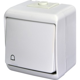 Кнопка звонок Eti Hermetics VHE-4L IP54 с подсветкой белая (4668010)