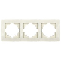 Рамка ELBI VEGA кремова 3-на (510-010300-227)