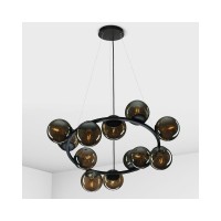 Подвесной светильник, люстра Imperium Light 1401280.05.69 Frost E14 12x40W IP20 черный