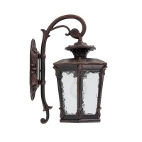 Вуличний світильник Nowodvorski 4692 Amur E27 1x25W IP23 чорний із мідною патиною