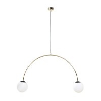 Підвісний світильник, люстра Zuma Line 5905316690110 Bow E14 2x10W IP20 золотий