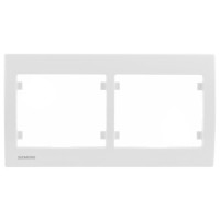 Подвійна рамка Siemens Iris S18002 (біла)