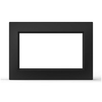 Рамка EL-BI VEGA черная мат для розетки 2-ой с заземлением ( 510-014800-907 )