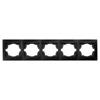 Горизонтальна 5-місна рамка Elcor Emily 9215 (211641) чорна