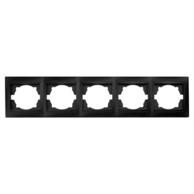 Горизонтальна 5-місна рамка Elcor Emily 9215 (211641) чорна