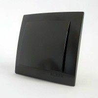 Вимикач Nilson Touran чорний 1кл ( 24221001 )