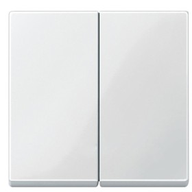 Клавіша вимикача подвійна SYSTEM M біла Merten, MTN432519