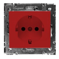 Механізм розетки із з/к Valena з блокуванням червона