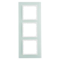 Рамка стеклянная 3-местная полярная белизна Berker B.7